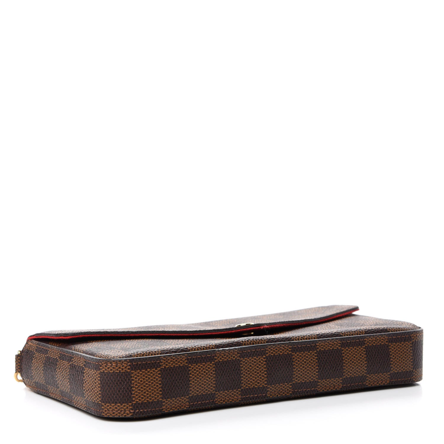 Louis Vuitton Damier Ebene Pochette Felicie Chain Wallet 5 of 8