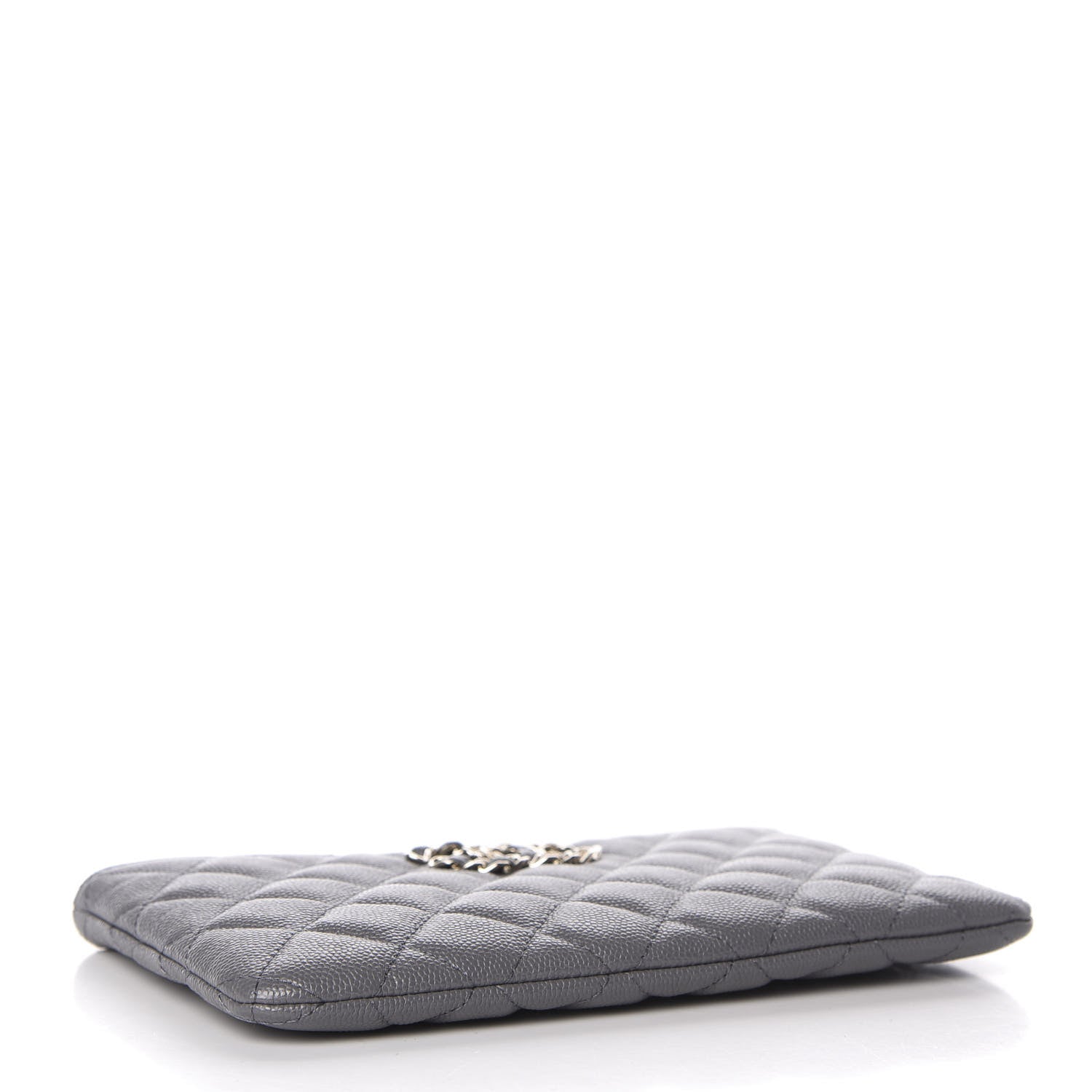 Chanel Caviar Quilted French New Wave Small CC Pouch Grey 4 of 8