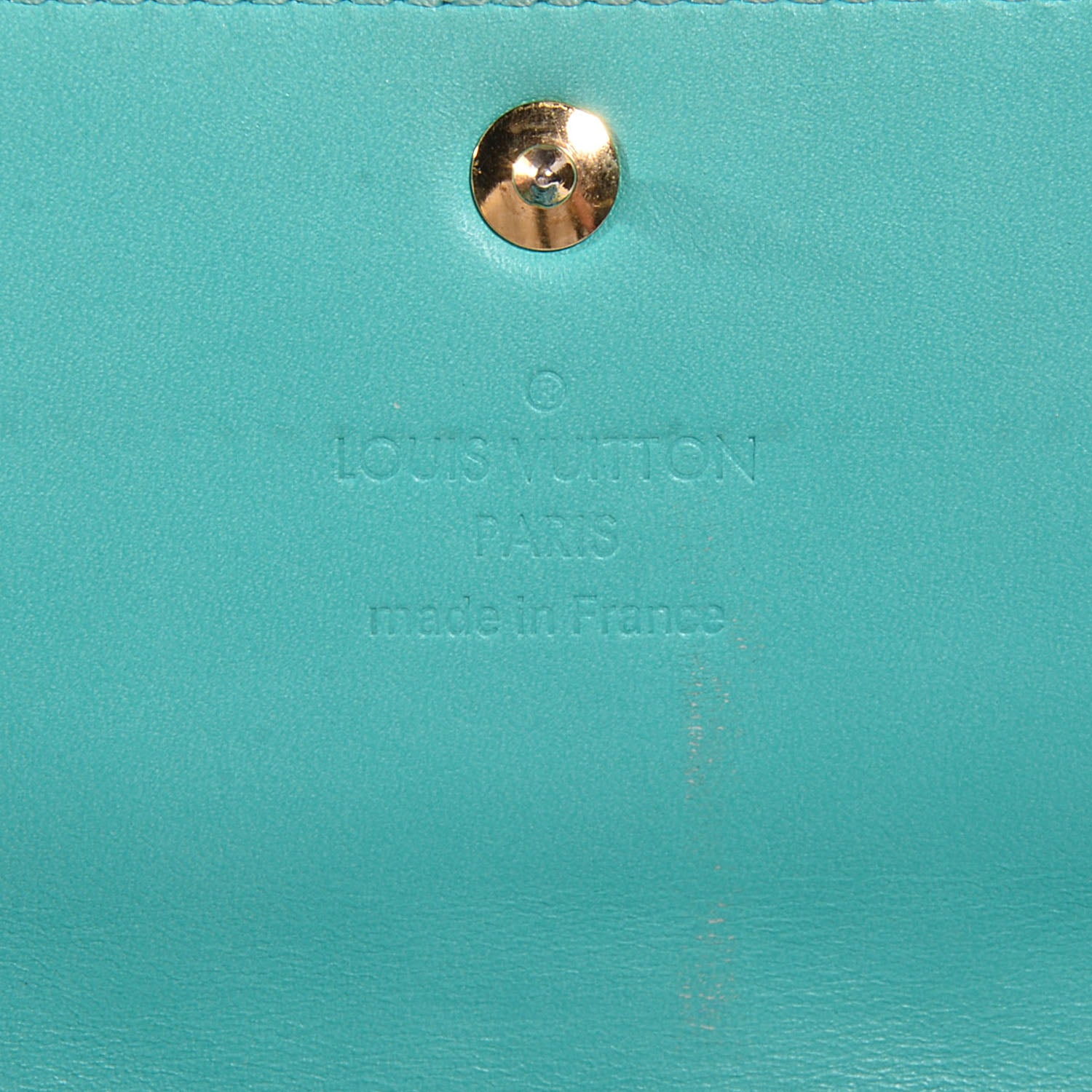 Louis Vuitton Vernis Sarah Wallet Blue Lagon 6 of 8