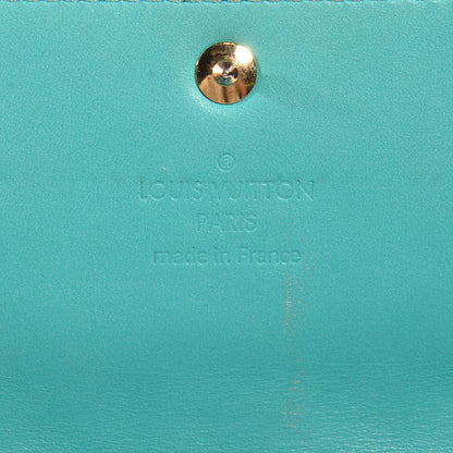 Louis Vuitton Vernis Sarah Wallet Blue Lagon 6 of 8