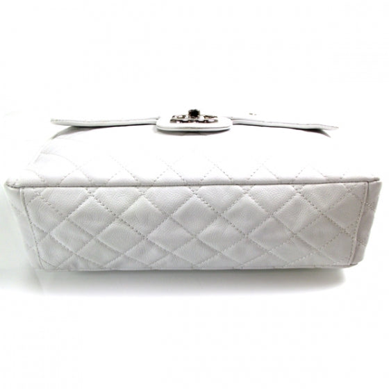 Caviar Jumbo Flap White