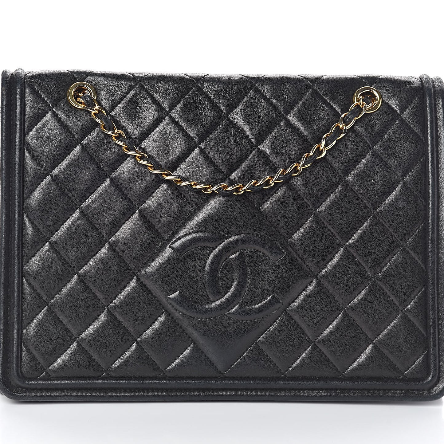 Lambskin Quilted Timeless CC Small Single Flap Black