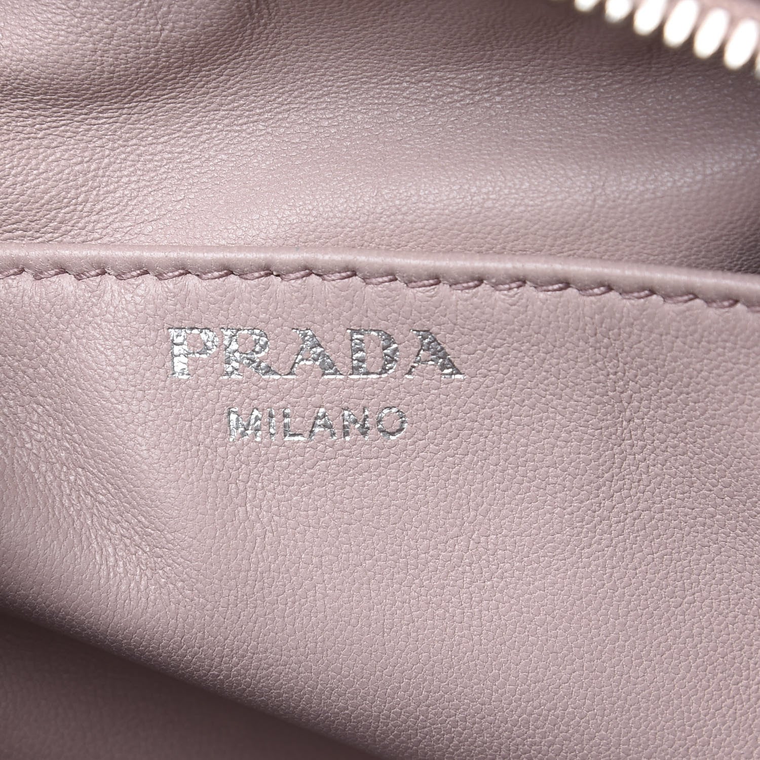 Prada Soft Calf Medium Inside Tote Black Mughetto 6 of 9