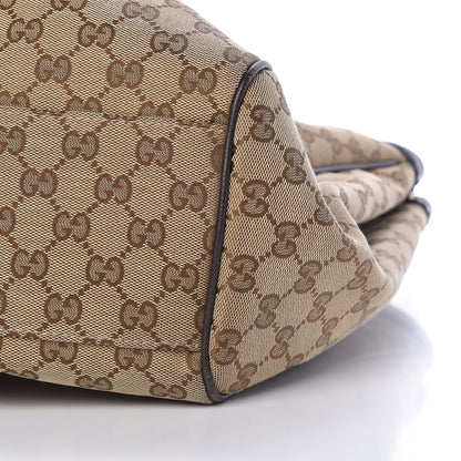 Gucci Monogram Dollar Calfskin Large Sukey Tote Beige Ebony Testa di Moro 10 of 10