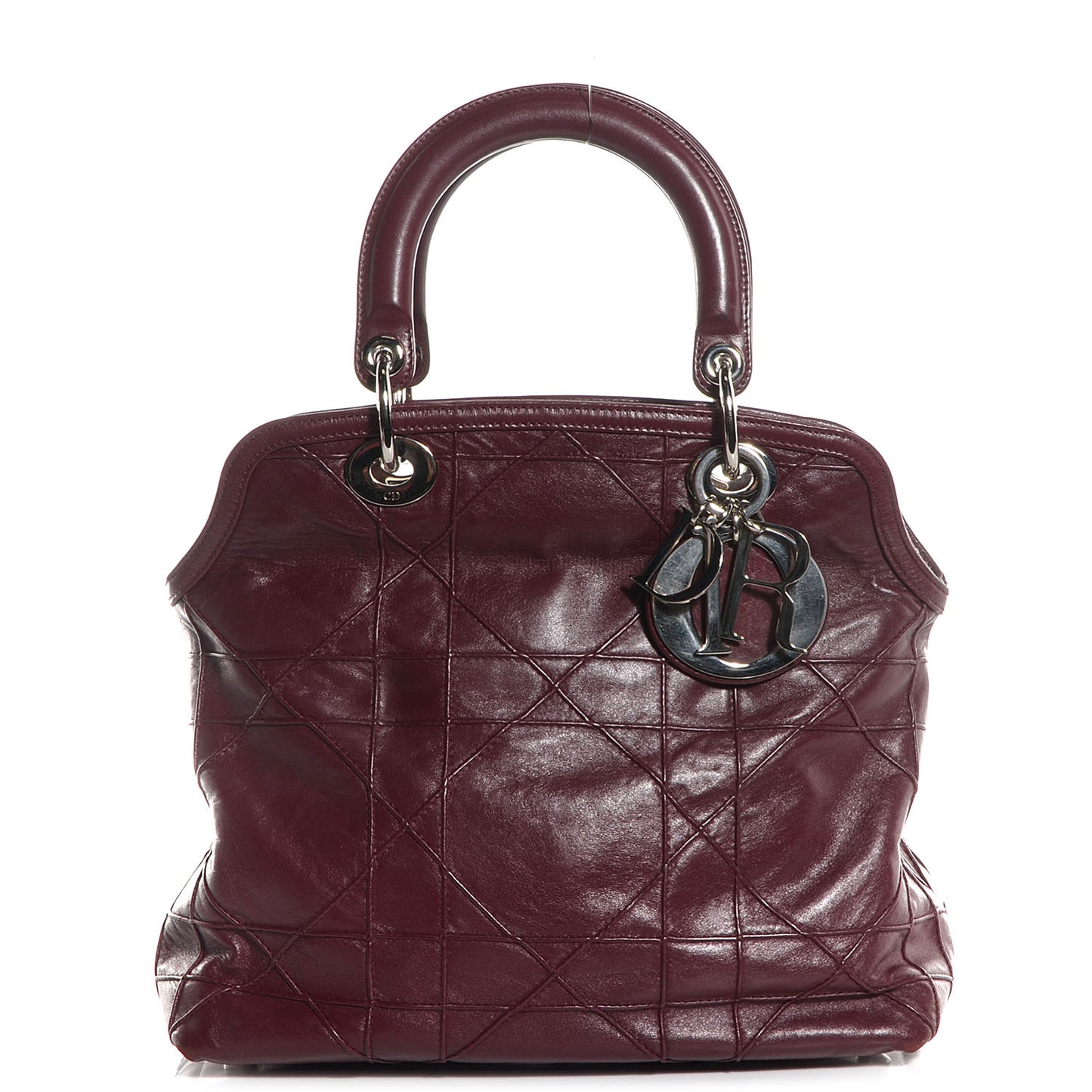 Lambskin Cannage Medium Granville Tote Bordeaux