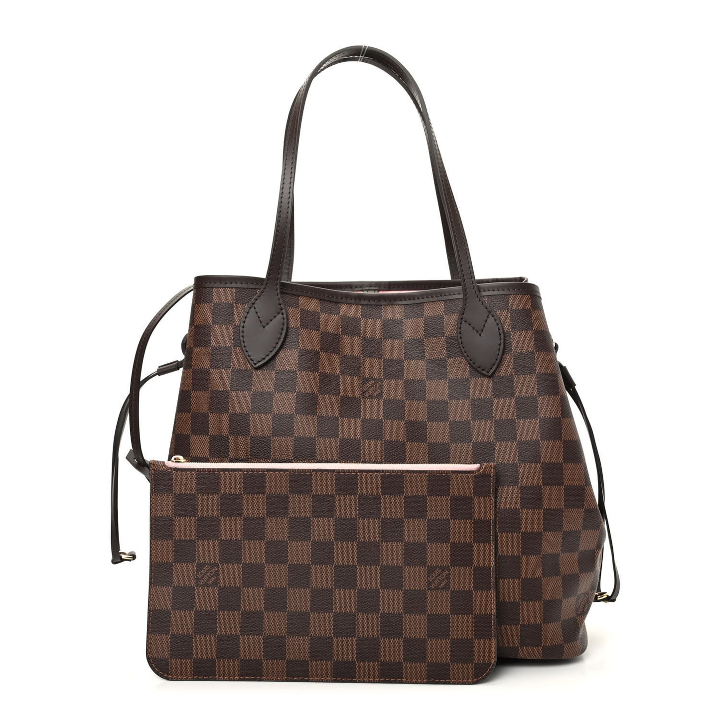 Damier Ebene Neo Neverfull MM Rose Ballerine