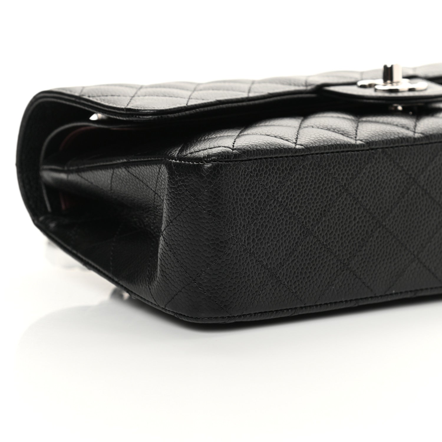 Chanel Caviar Quilted Medium Double Flap Black 9 of 13