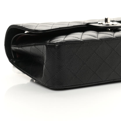 Chanel Caviar Quilted Medium Double Flap Black 9 of 13