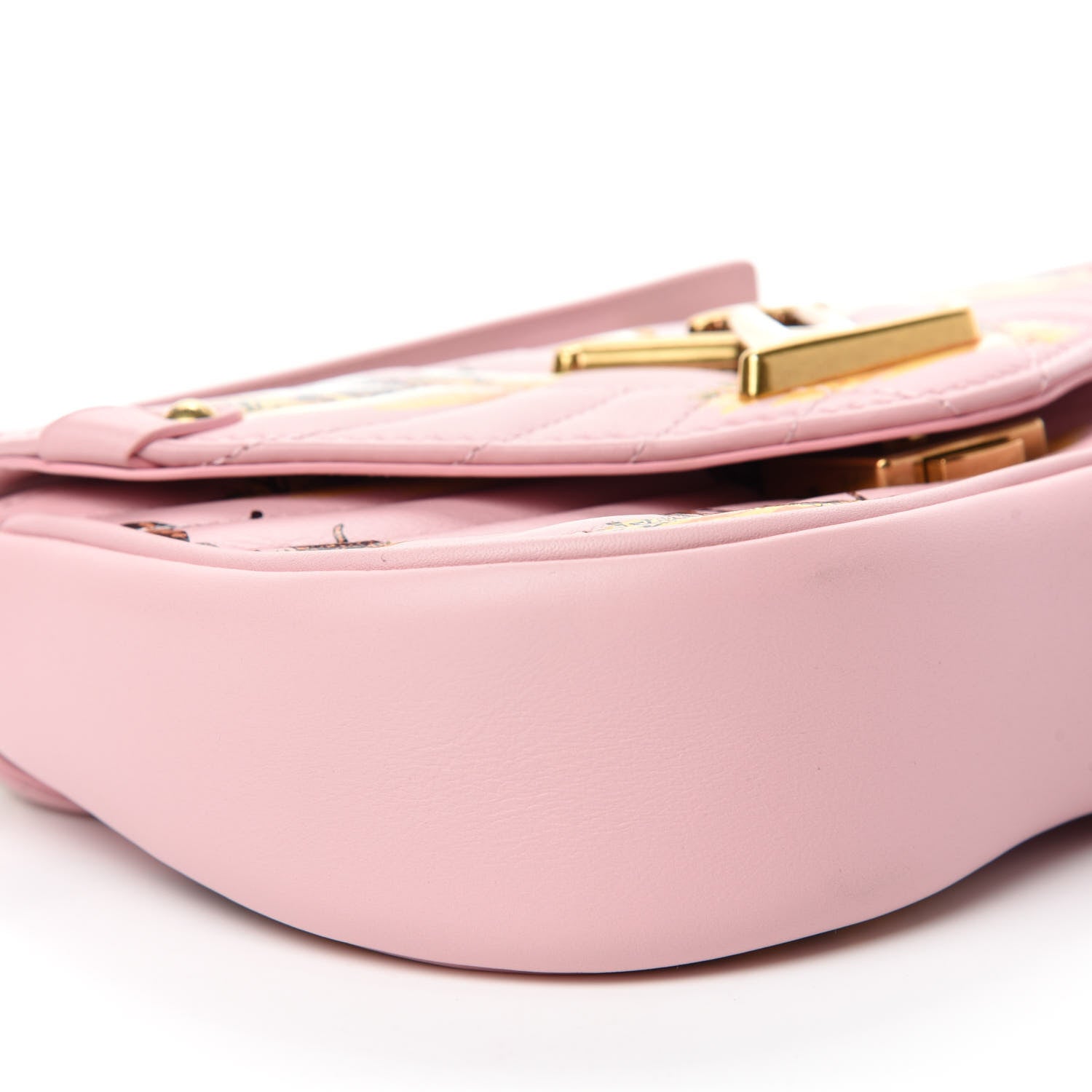 Louis Vuitton Calfskin Leopard Print New Wave Chain PM Light Pink 6 of 10