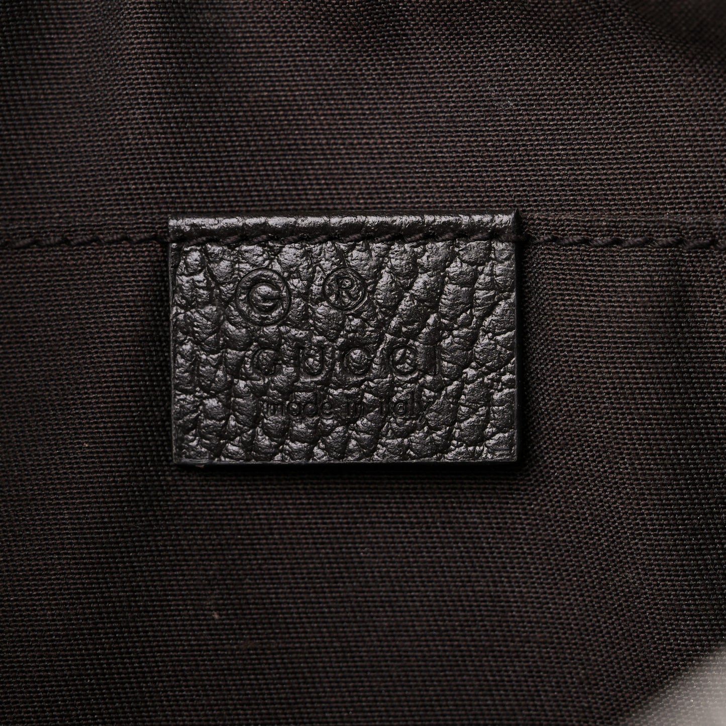 Monogram Dollar Calfskin Belt Bag Beige Ebony Testa di Moro Marrone Scuro