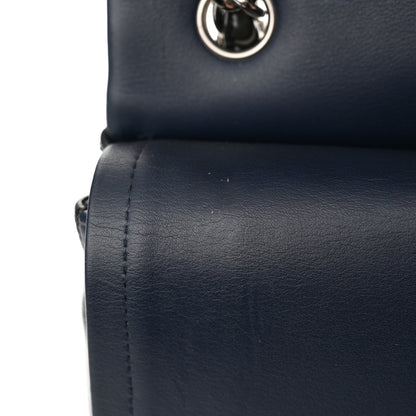 Chanel Patent Chevron Quilted Jumbo Double Flap Navy 14 of 18
