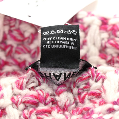 Chanel Cashmere Logo Beanie Hat Light Beige Dark Pink Light Pink 5 of 5