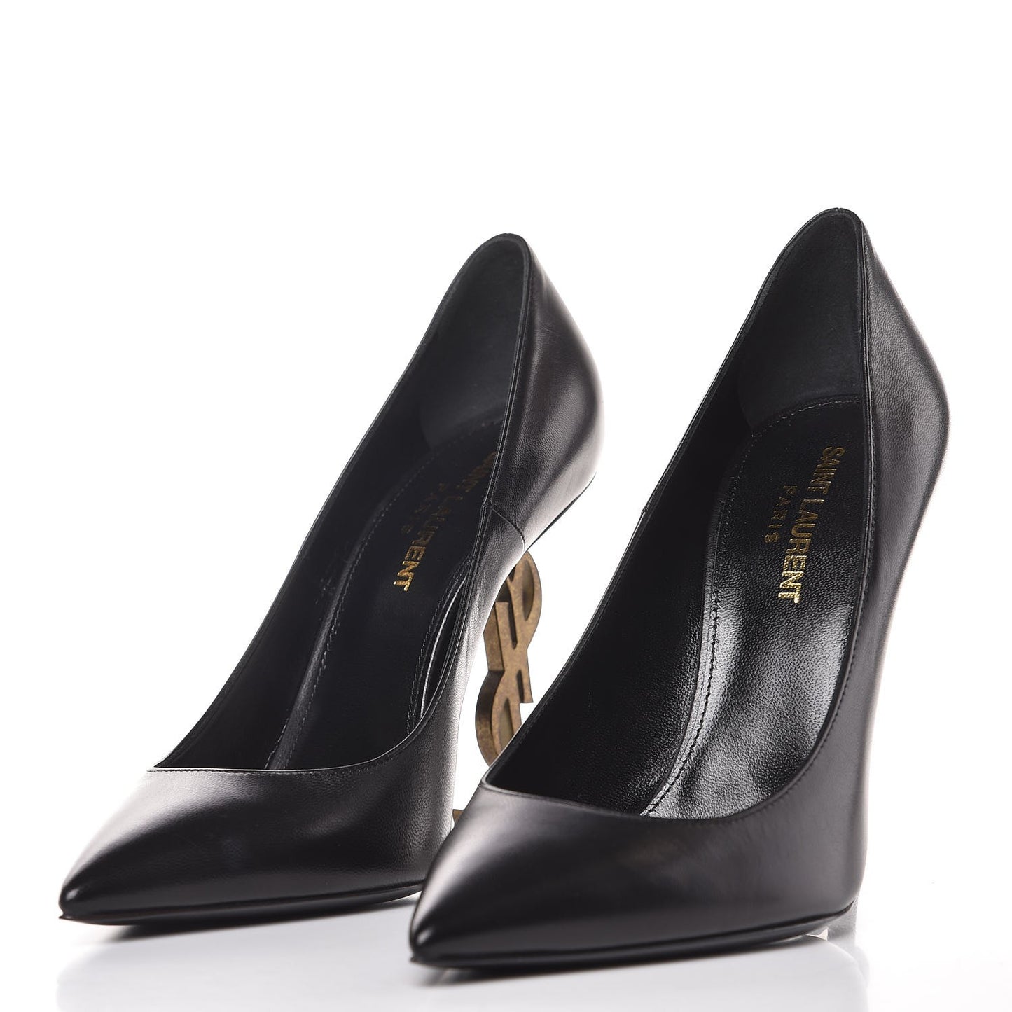 Calfskin Opyum 100 Pumps 37 Black Gold
