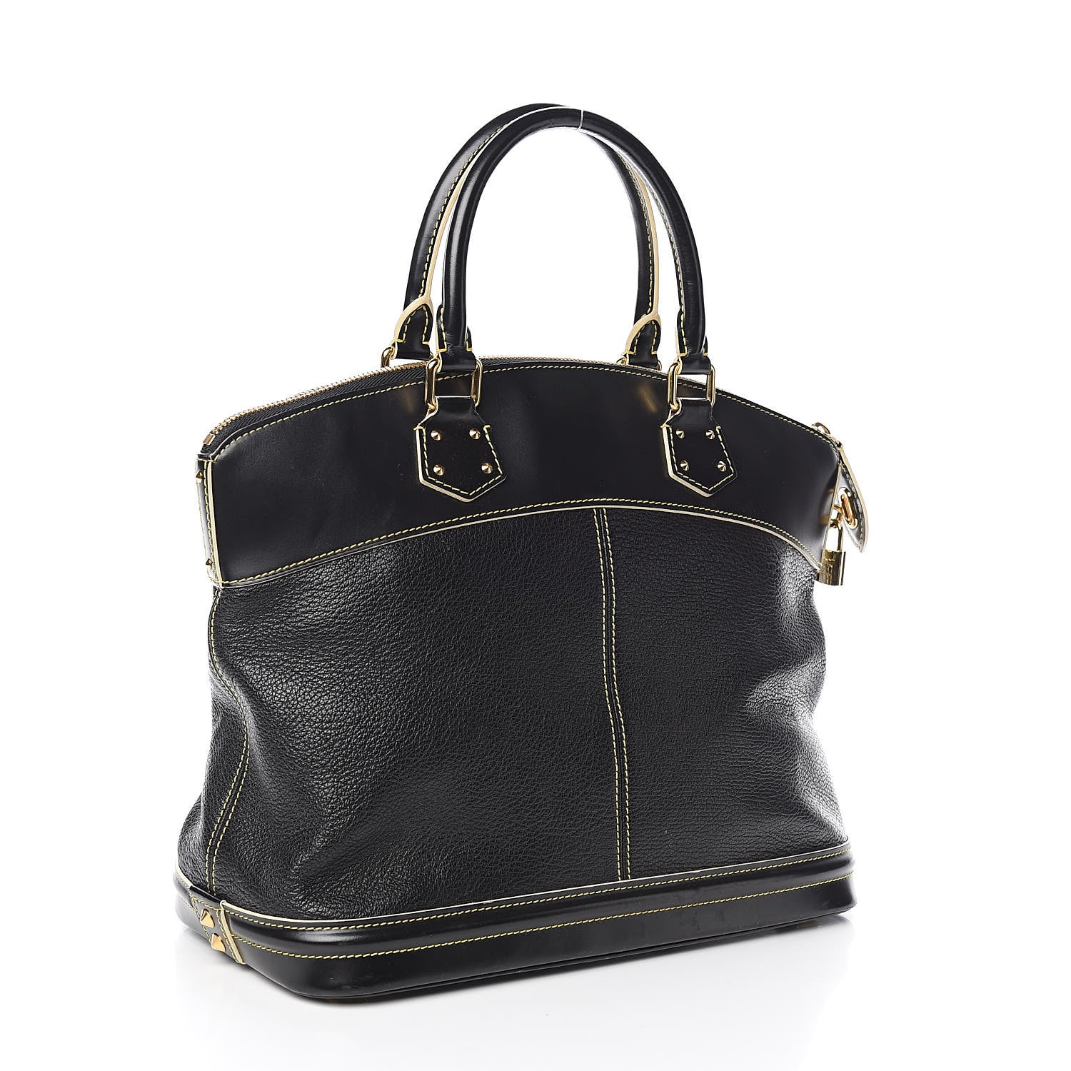 Louis Vuitton Suhali Lockit MM Black 3 of 15
