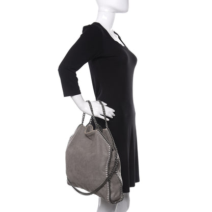 Stella McCartney Shaggy Deer Falabella Fold Over Tote Grey 2 of 9