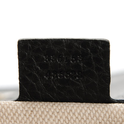 Gucci Pebbled Calfskin Medium Soho Clutch Black 7 of 7