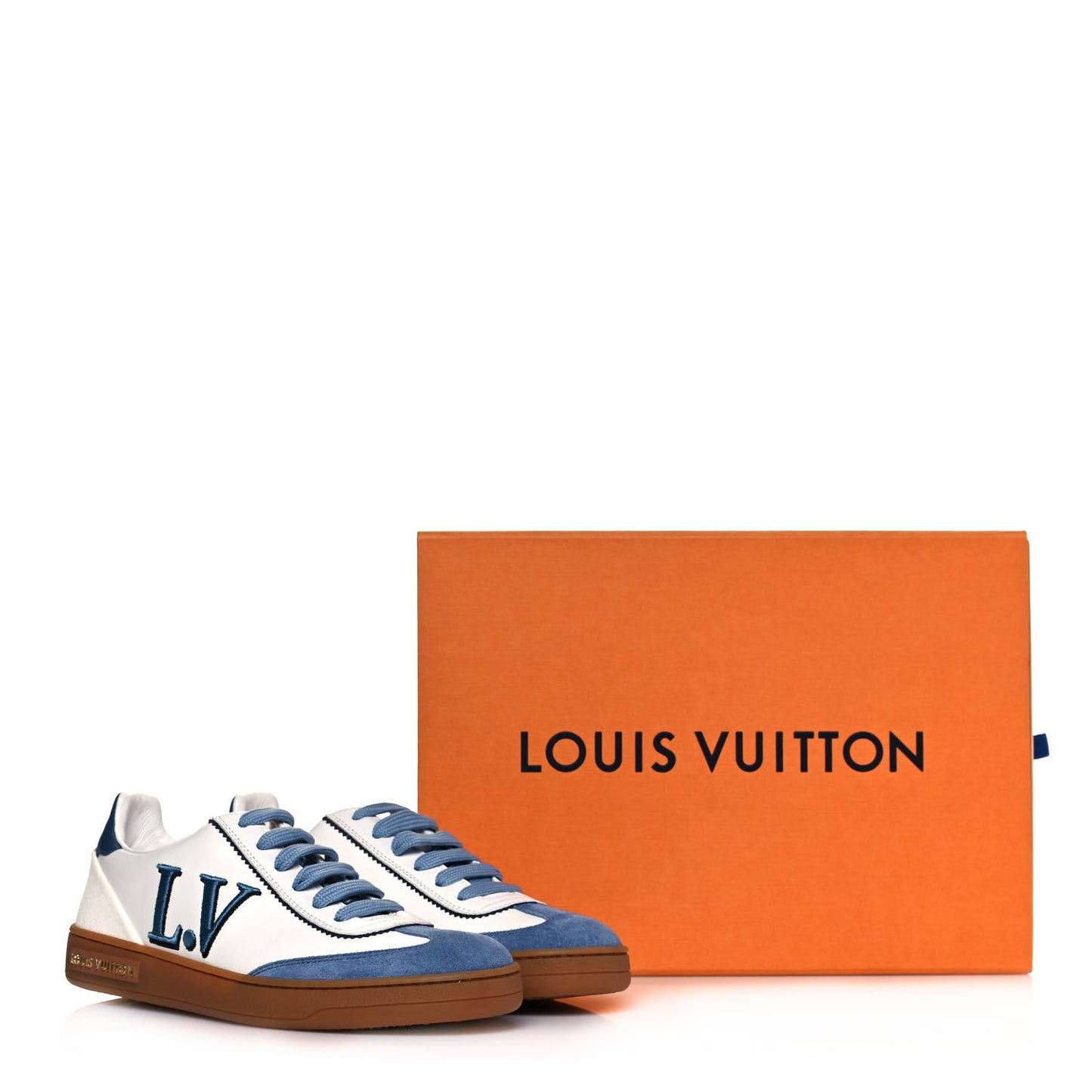 Calfskin Frontrow Sneakers 35 Blue