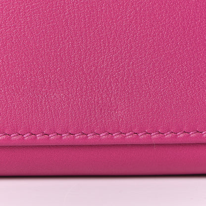 Hermes Swift Kelly Pochette Clutch Rose Pourpre 13 of 14