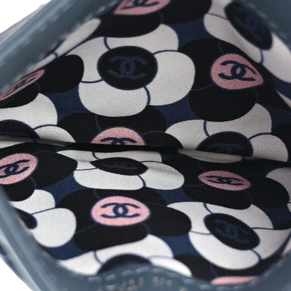 Chanel Lambskin Enamel Quilted Card Holder Blue 5 of 10