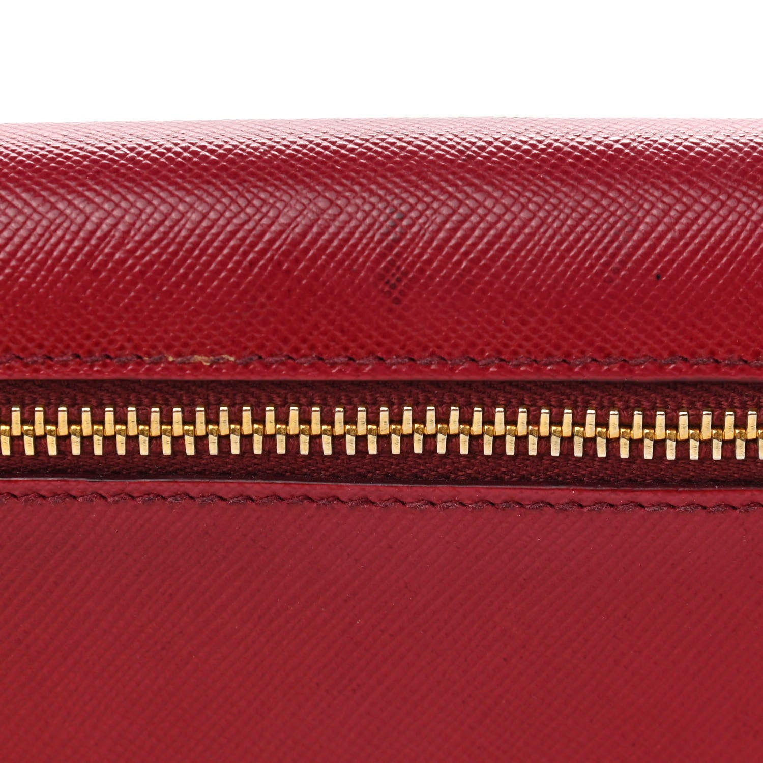 Prada Saffiano Metal Continental Flap Wallet Fuoco 11 of 14