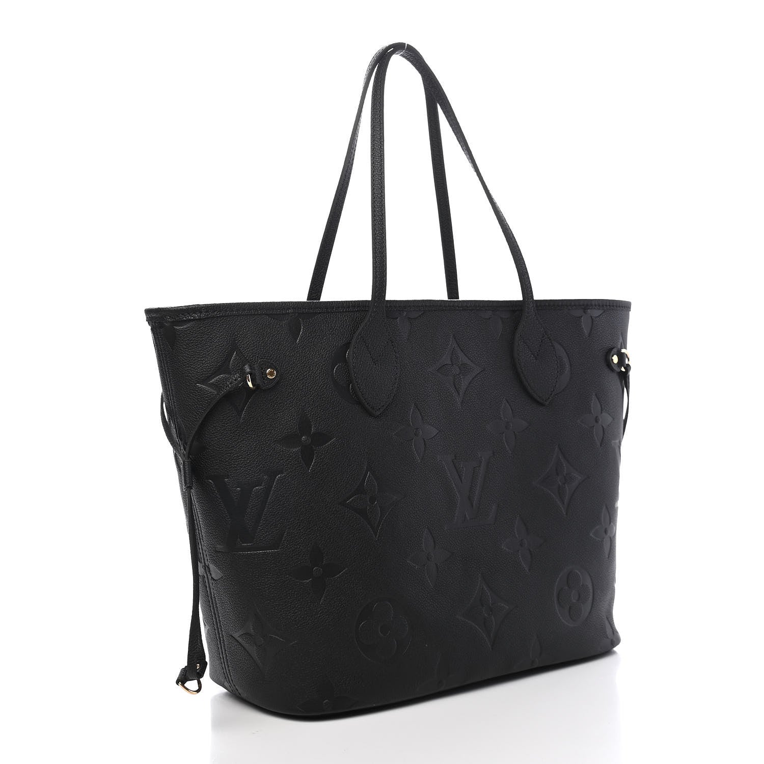 Louis Vuitton Empreinte Monogram Giant Neverfull MM Black 3 of 8