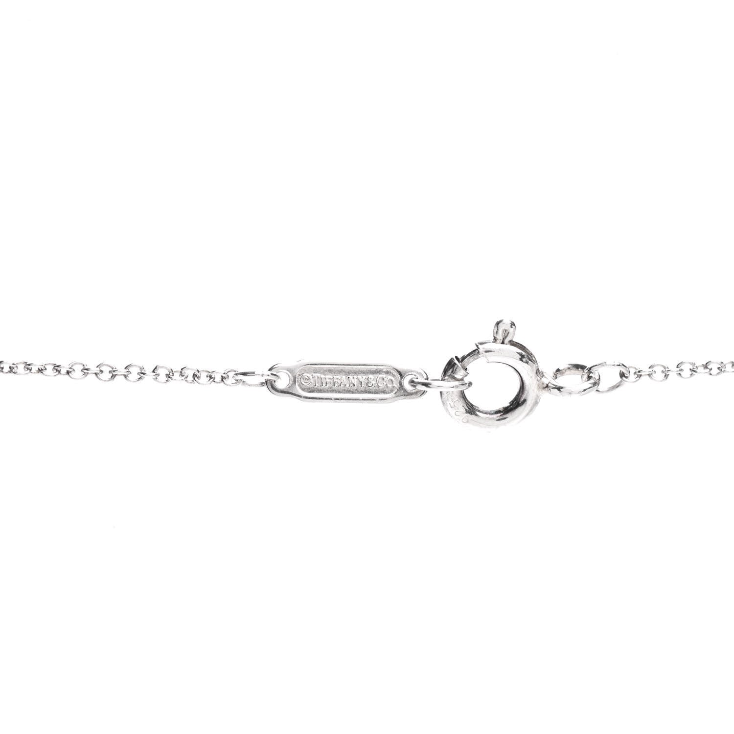 Tiffany Sterling Silver Enchant Heart Key Pendant Necklace 3 of 4