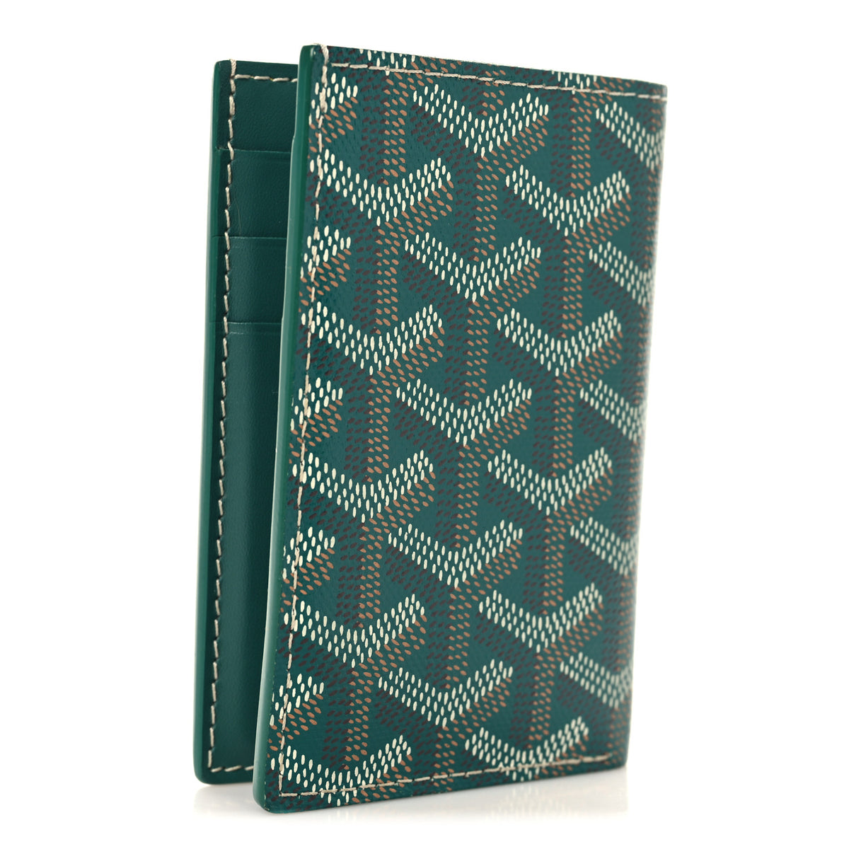 Goyardine Saint Pierre Card Holder Green