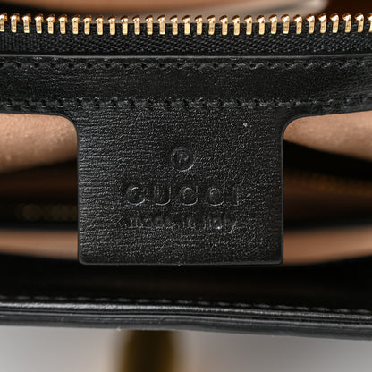 Gucci Boarded Plutone Calfskin Medium Jackie 1961 Tote Black 6 of 10