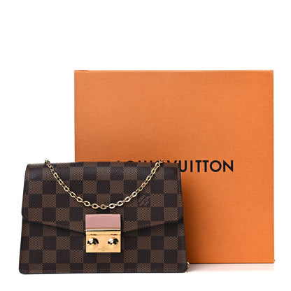 Louis Vuitton Damier Ebene Croisette Chain Wallet Magnolia 16 of 16