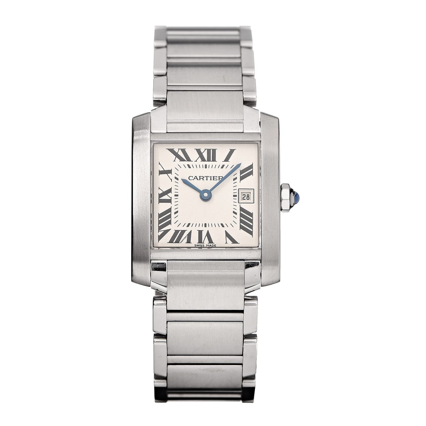 Stainless Steel 25mm Tank Francaise Quartz Watch