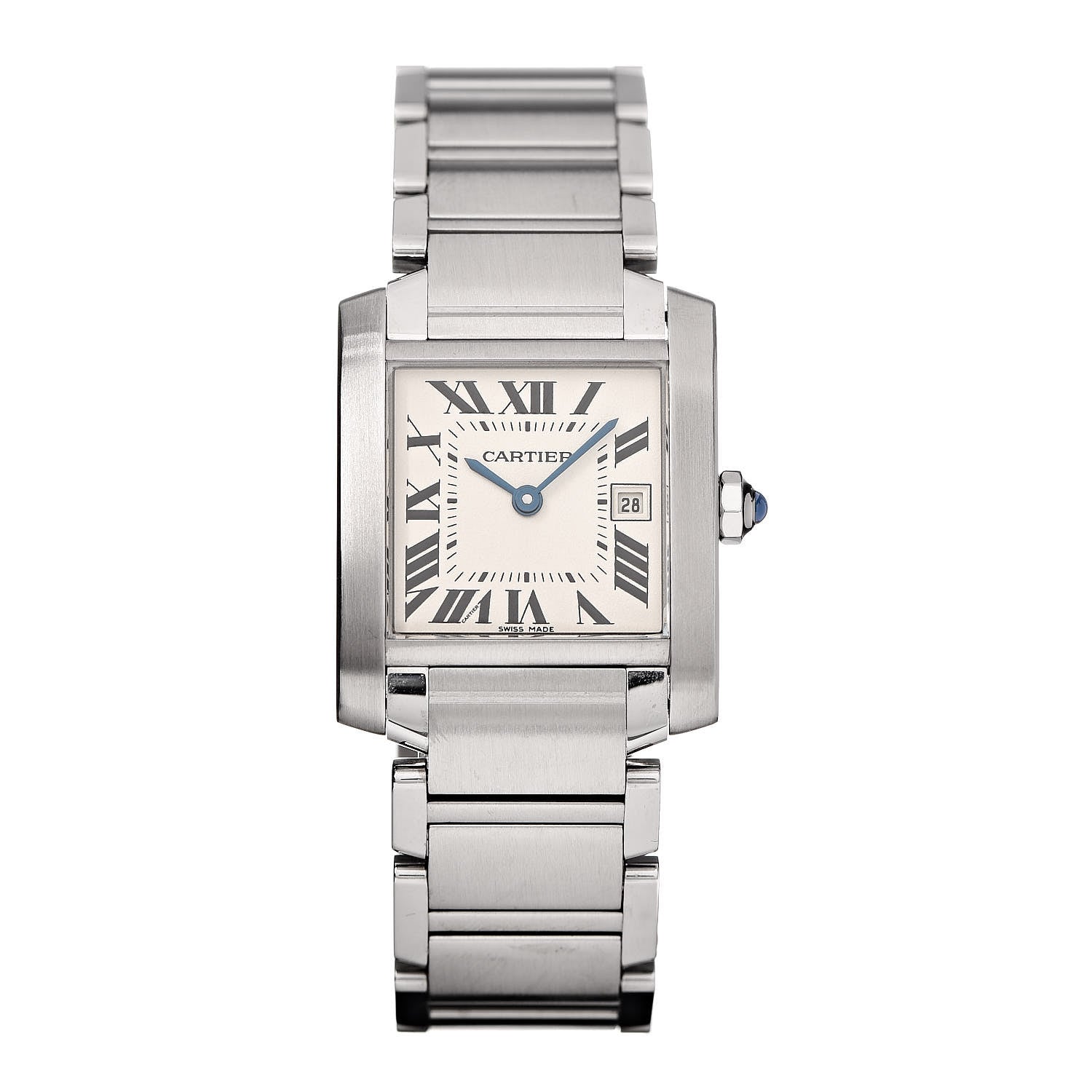 Cartier Stainless Steel 25mm Tank Francaise Quartz Watch 1 of 9