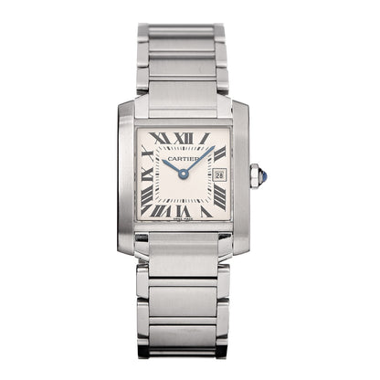 Cartier Stainless Steel 25mm Tank Francaise Quartz Watch 1 of 9
