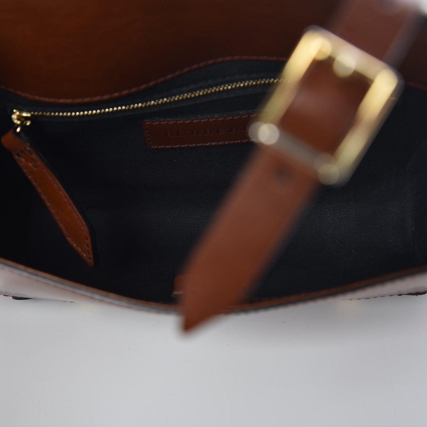 House Check Bridle Calfskin Doyle Crossbody Bag Dark Tan