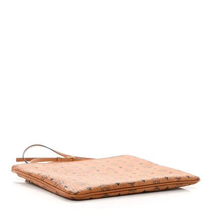 MCM Visetos Medium Crossbody Pouch Cognac 4 of 10