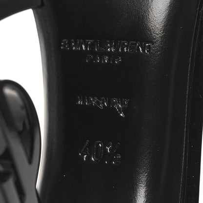 Saint Laurent Patent Calfskin Opyum 110 Sandals 40.5 Black 7 of 10
