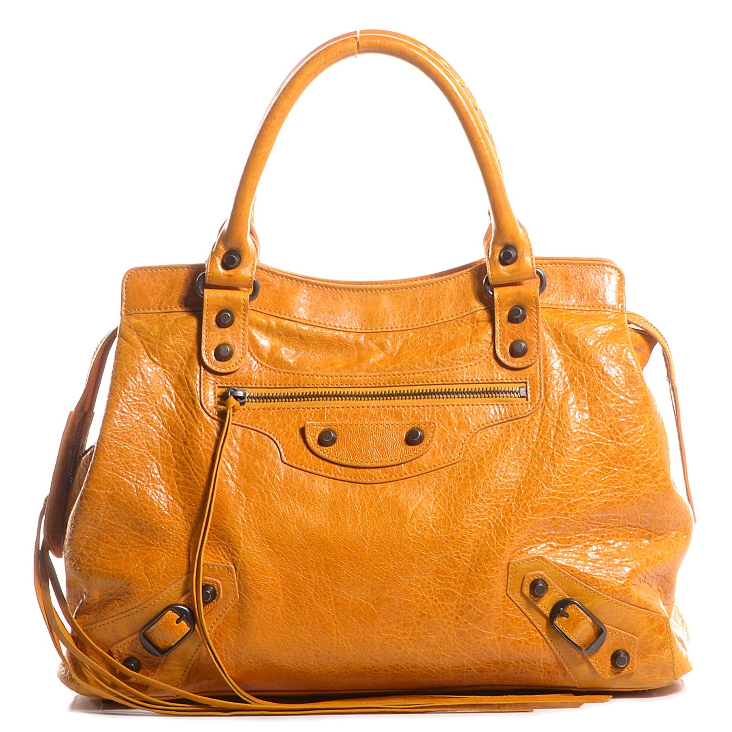 Balenciaga Chevre Classic Hardware Step Bag Marigold 1 of 14