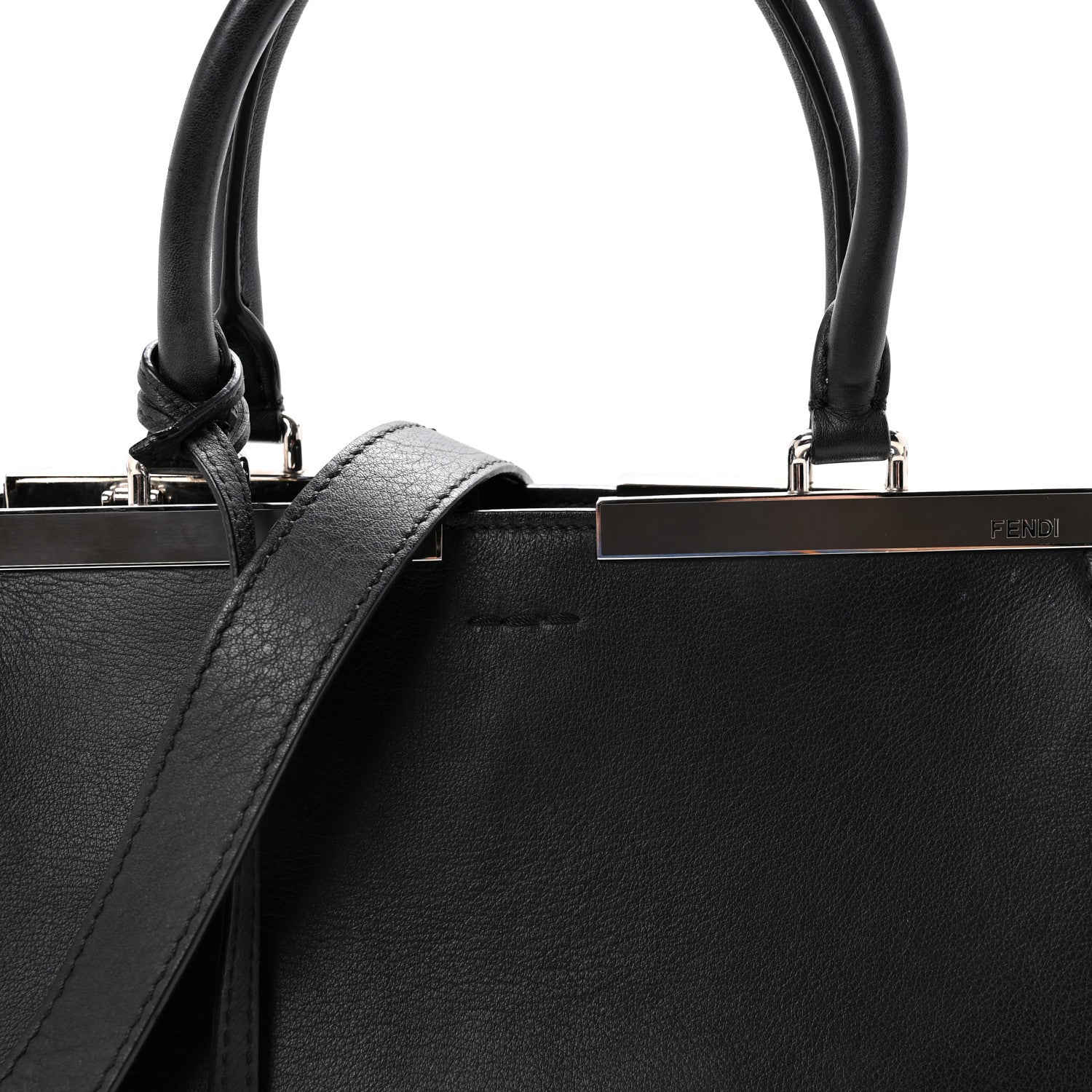 FENDI ビジネスバッグ ブラック Fendi Zucca Zucchino Monogram Canvas Briefcase Laptop Business Bag