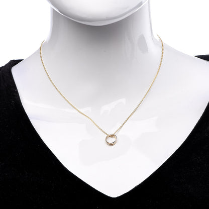 Cartier 18K Pink Yellow White Gold Baby Trinity Pendant Necklace 2 of 7