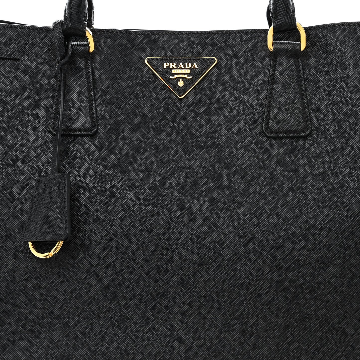 Saffiano Lux Large Tote Black