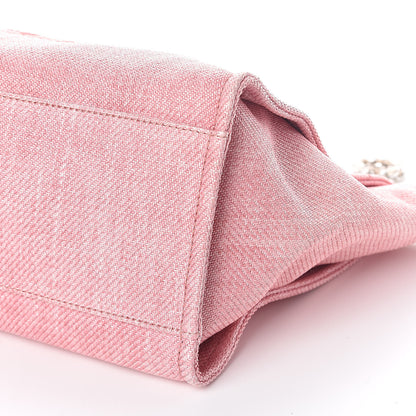 Chanel Canvas Large Deauville Tote Pink 10 of 10