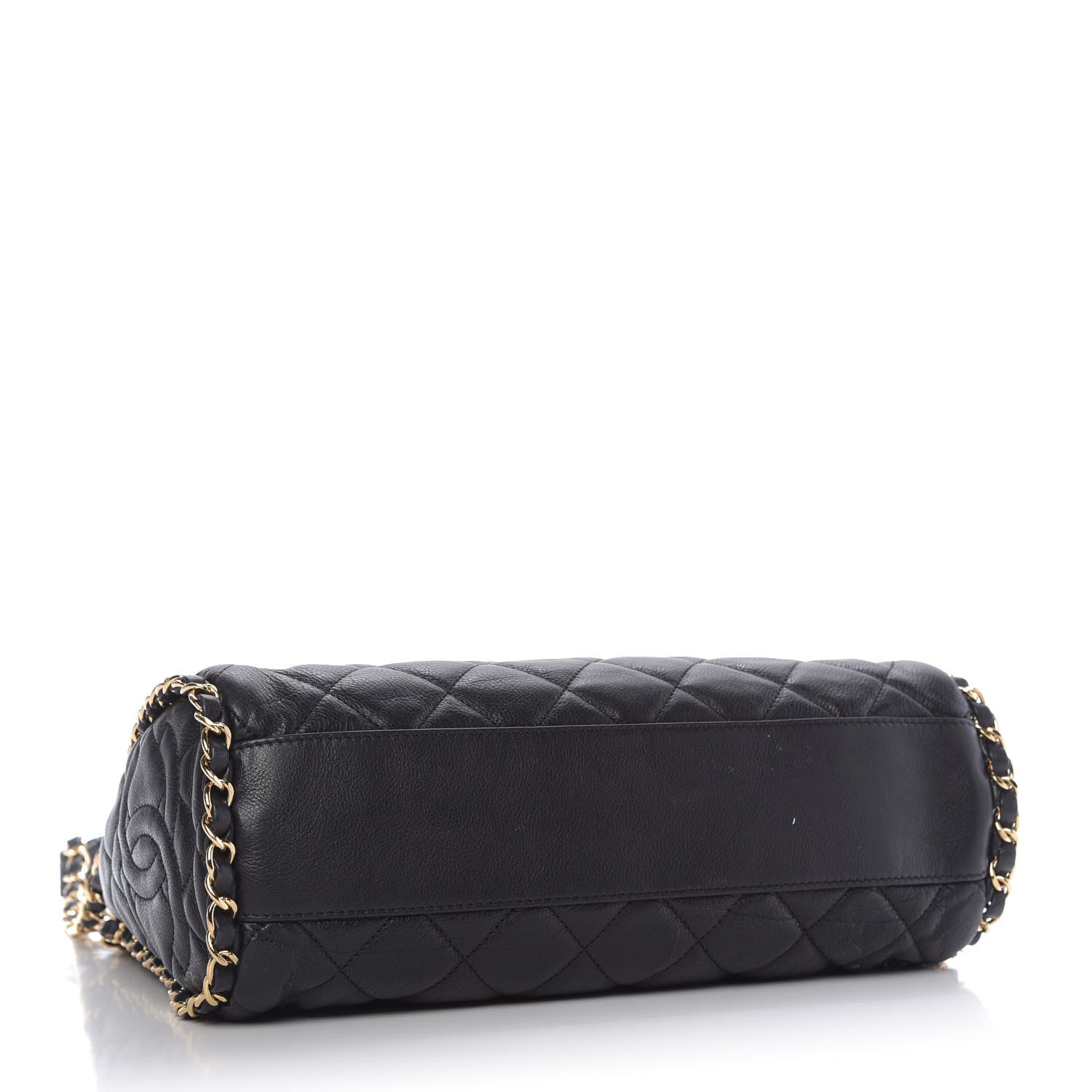 Chanel Calfskin Quilted Medium Chain Me Hobo Black 4 of 10