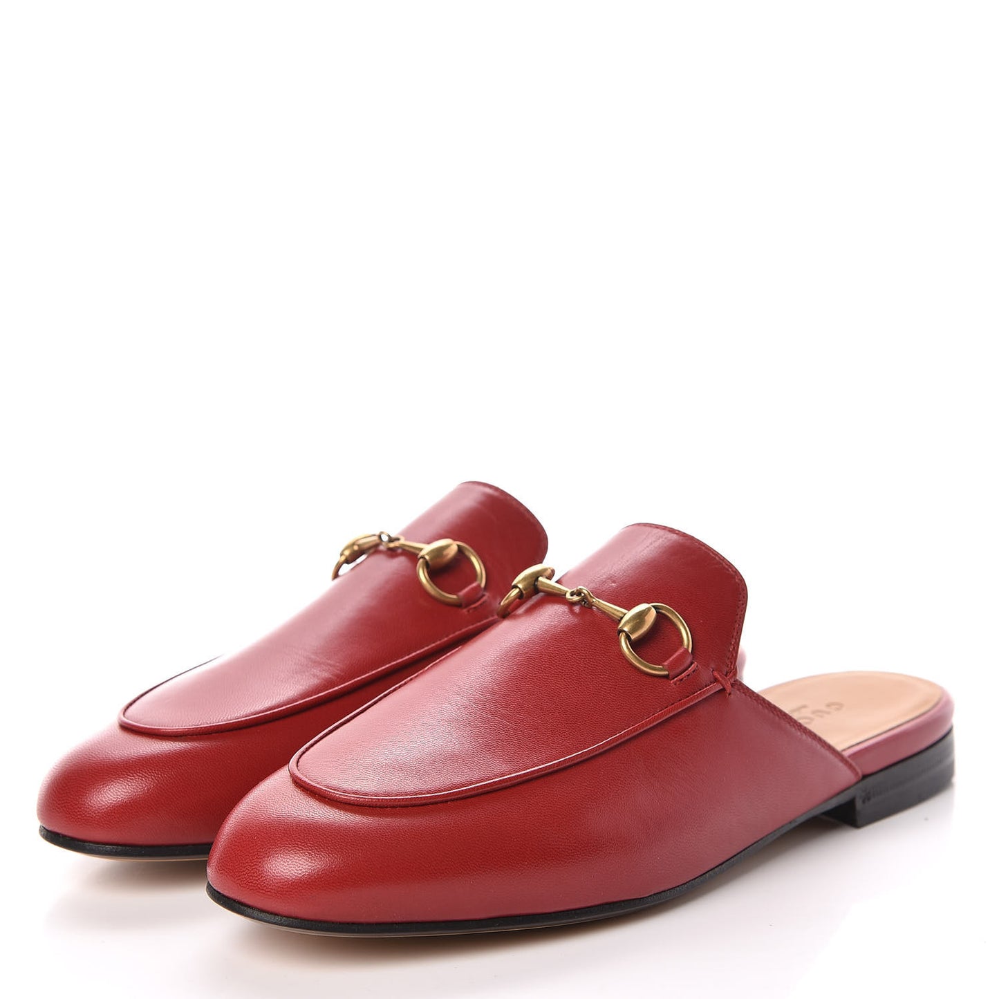 Malaga Kid Womens Princetown Slippers 35.5 Hibiscus Red