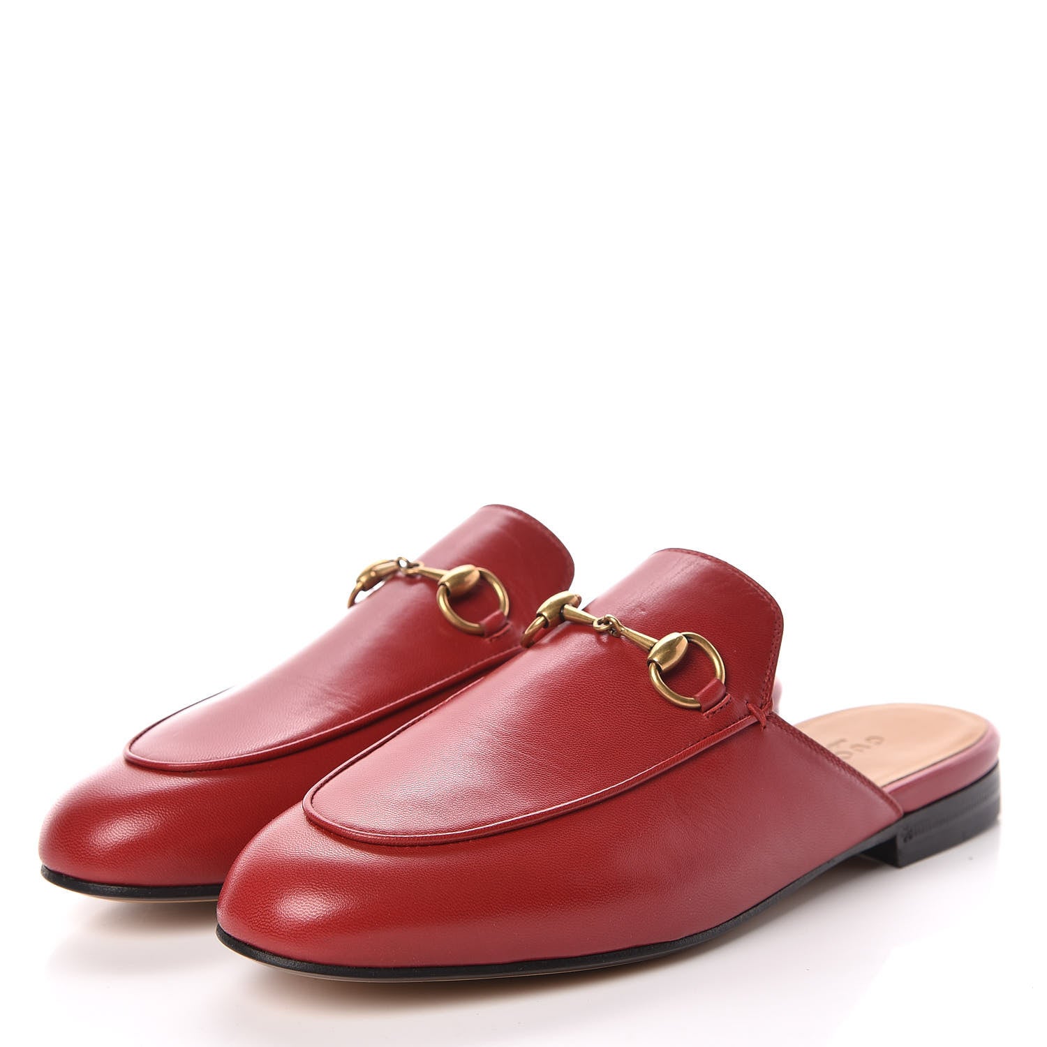 Gucci Malaga Kid Womens Princetown Slippers 35.5 Hibiscus Red 3 of 8