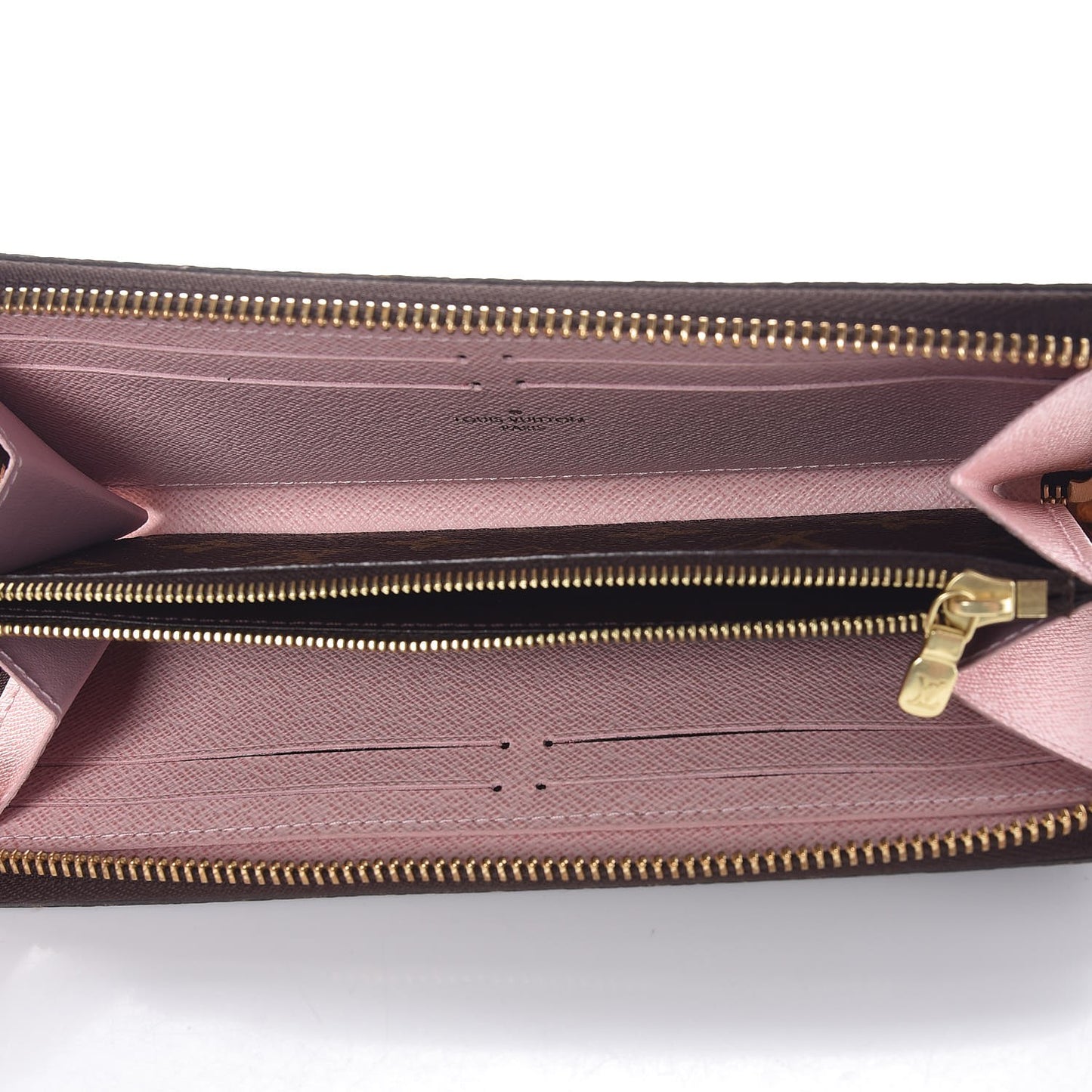 Monogram Clemence Wallet Rose Ballerine