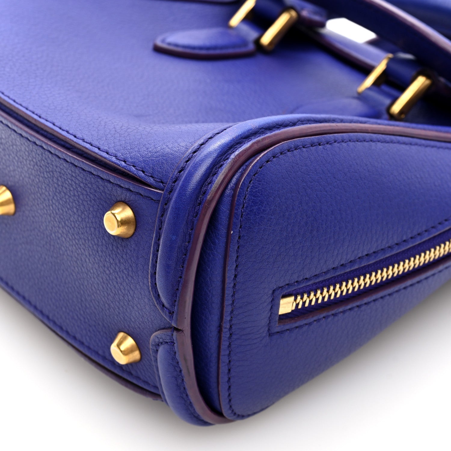 Alexander McQueen Grain Calfskin Mini Heroine Purple 10 of 10