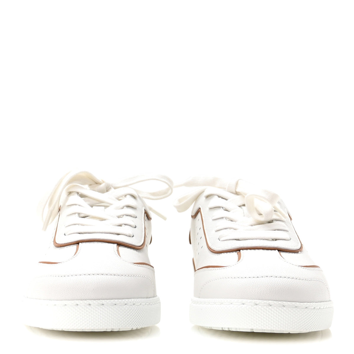 Sport Goatskin Calfskin Match Sneakers 37 White
