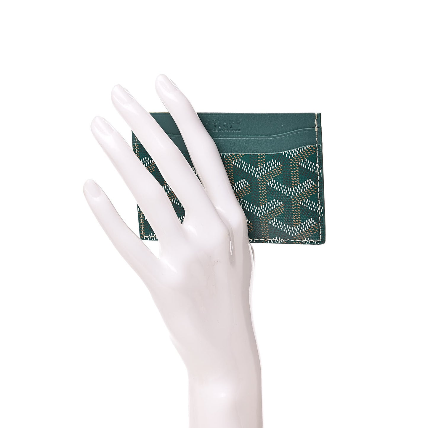Goyardine Saint Sulpice Card Holder Green