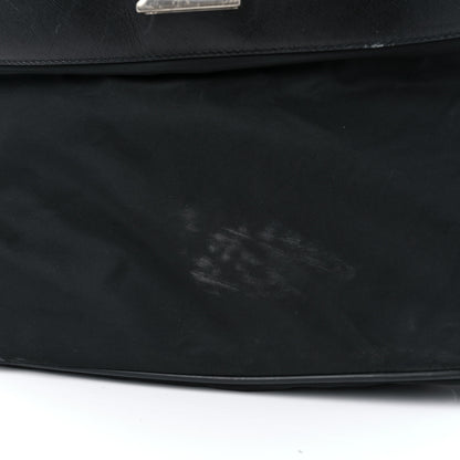 Prada Tessuto Nylon Saffiano Viaggio Duffle Black 13 of 15