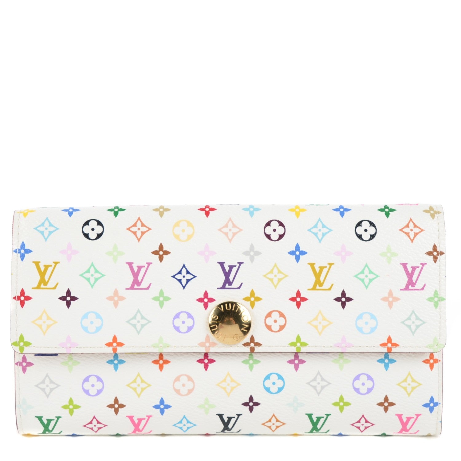 Louis Vuitton Monogram Multicolor Sarah Wallet White 1 of 7