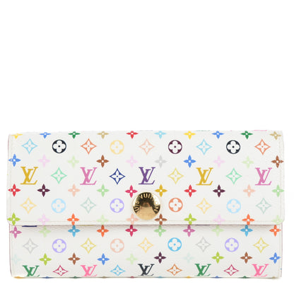 Louis Vuitton Monogram Multicolor Sarah Wallet White 1 of 7